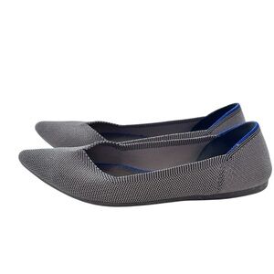 Rothy's Gray Pointed Flats sz 8.5